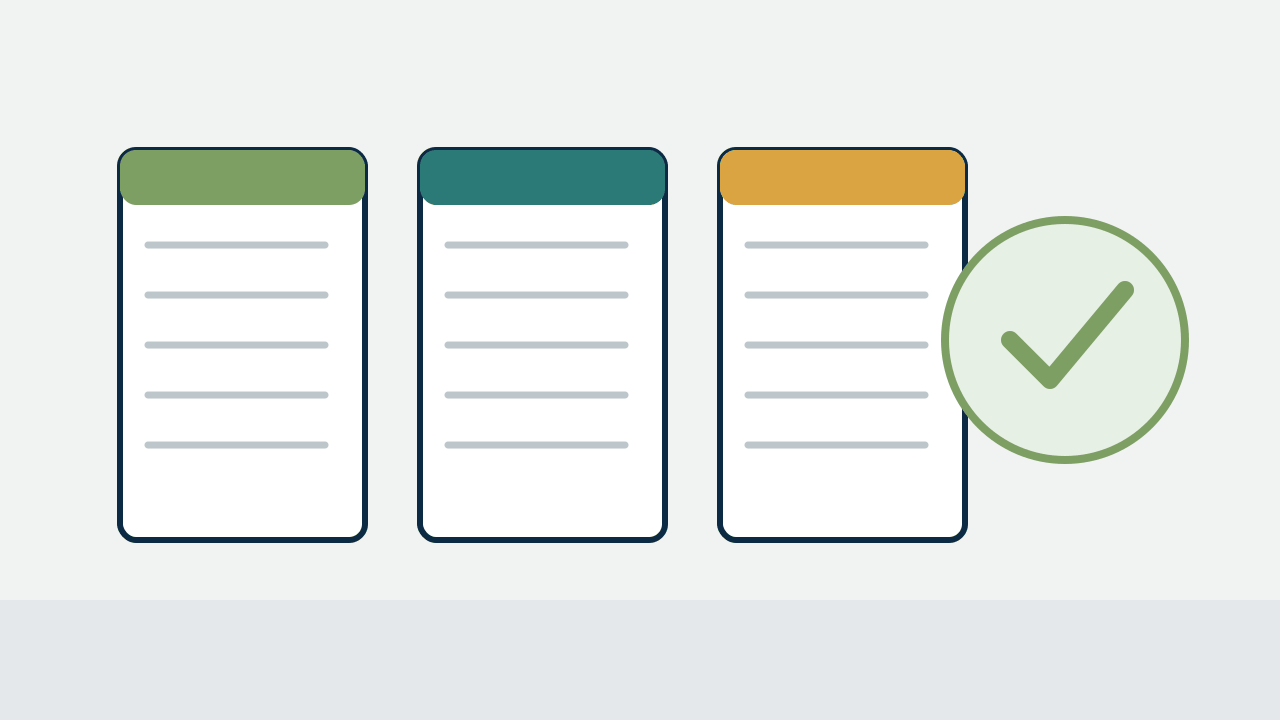 Illustration of written contractor estimates and a verification checklist.